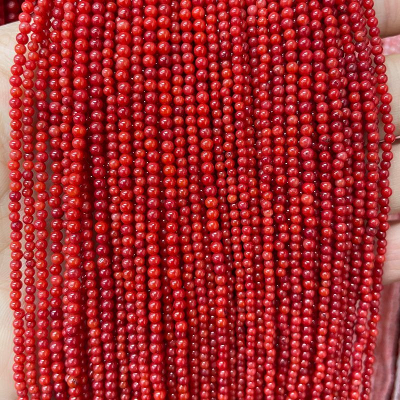 7:Dyed red coral [about 3.5mm]