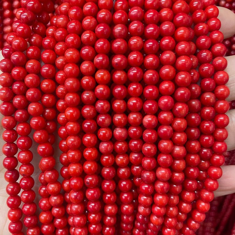 10:Dyed red coral [about 6mm]