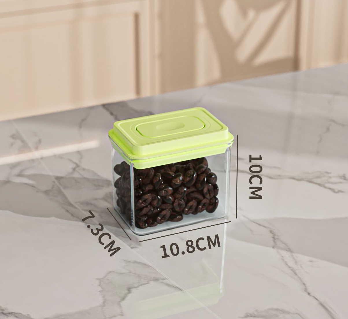 Green [push-type sealed jar] 500ml