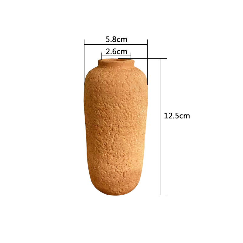 Red clay vase water seepage