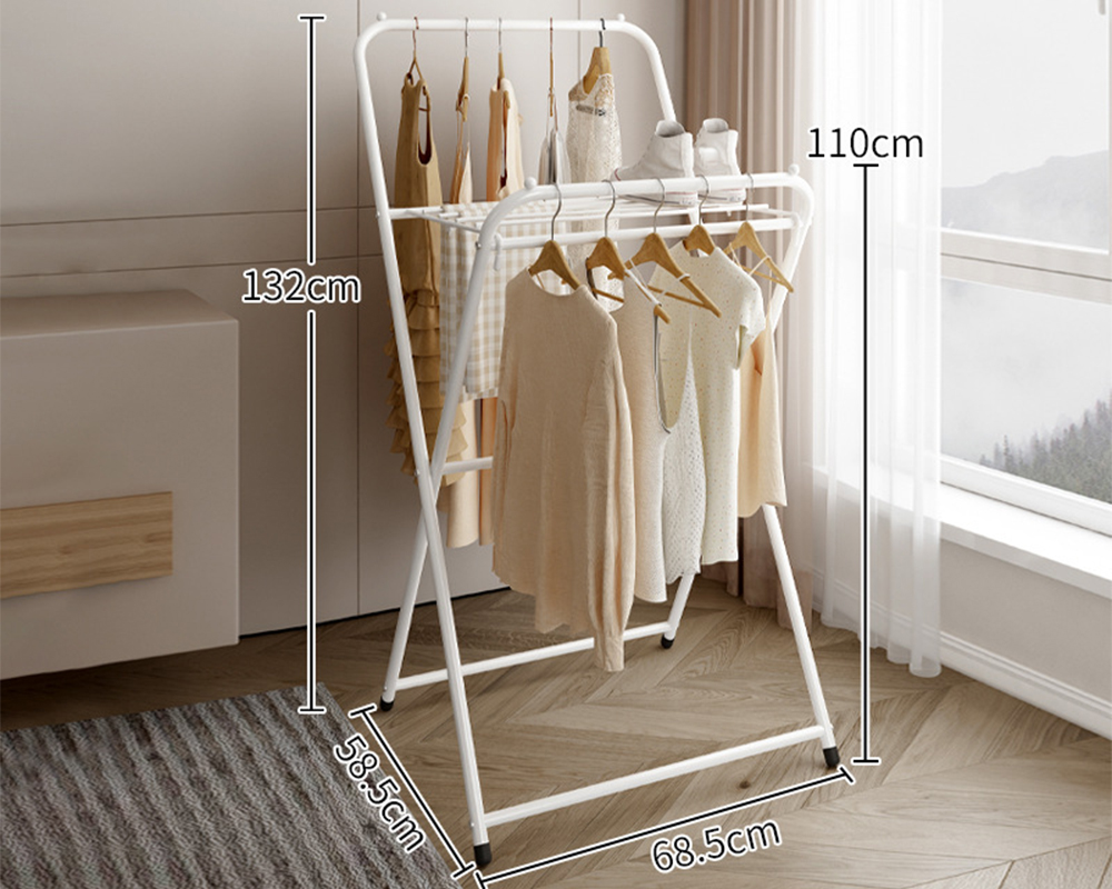 White -132cm foldable