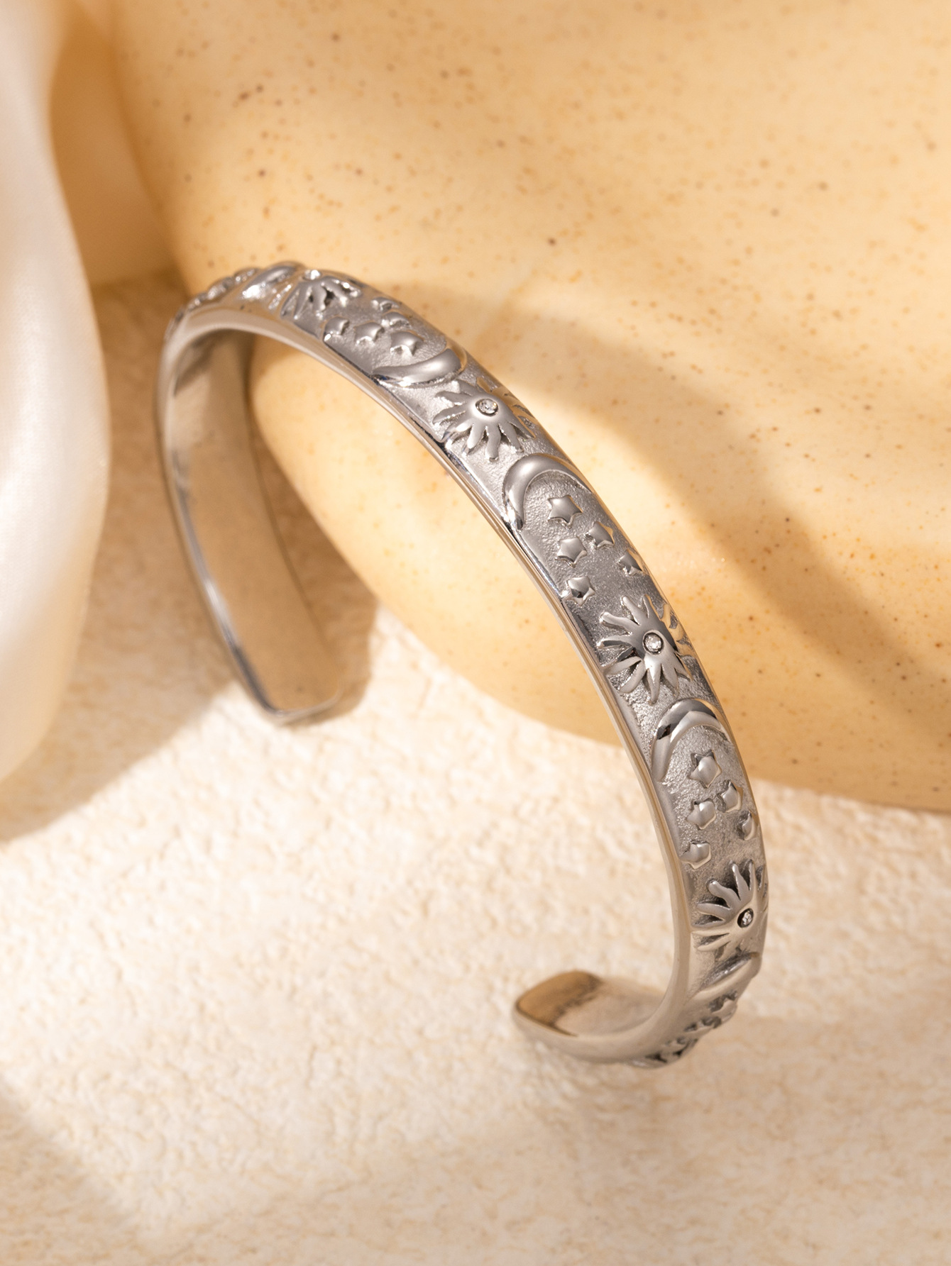 3:steel color with white diamonds