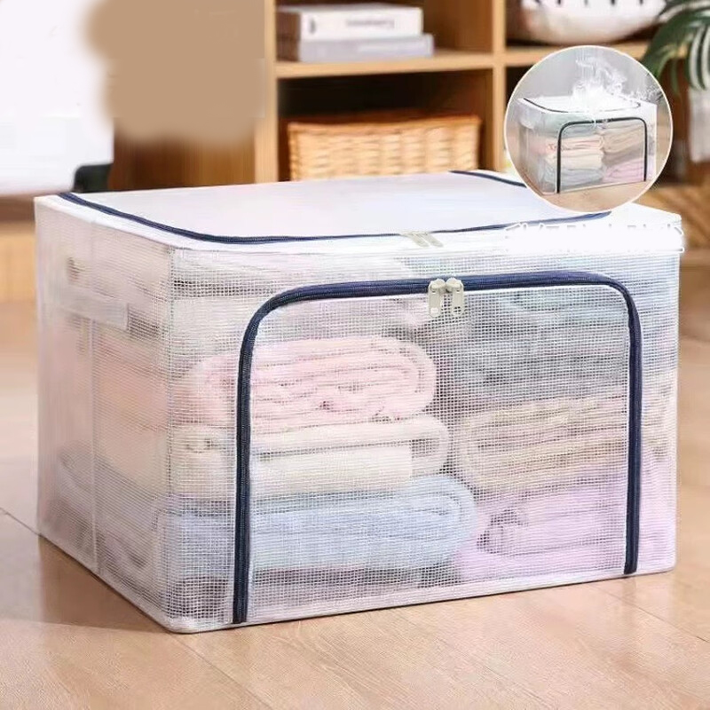 Misty blue/pvc transparent/large capacity