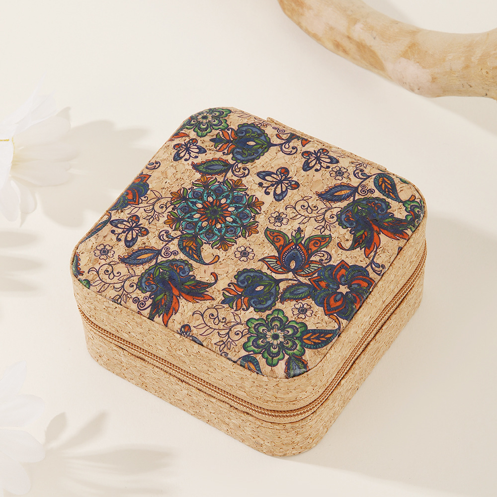 Retro blue flower