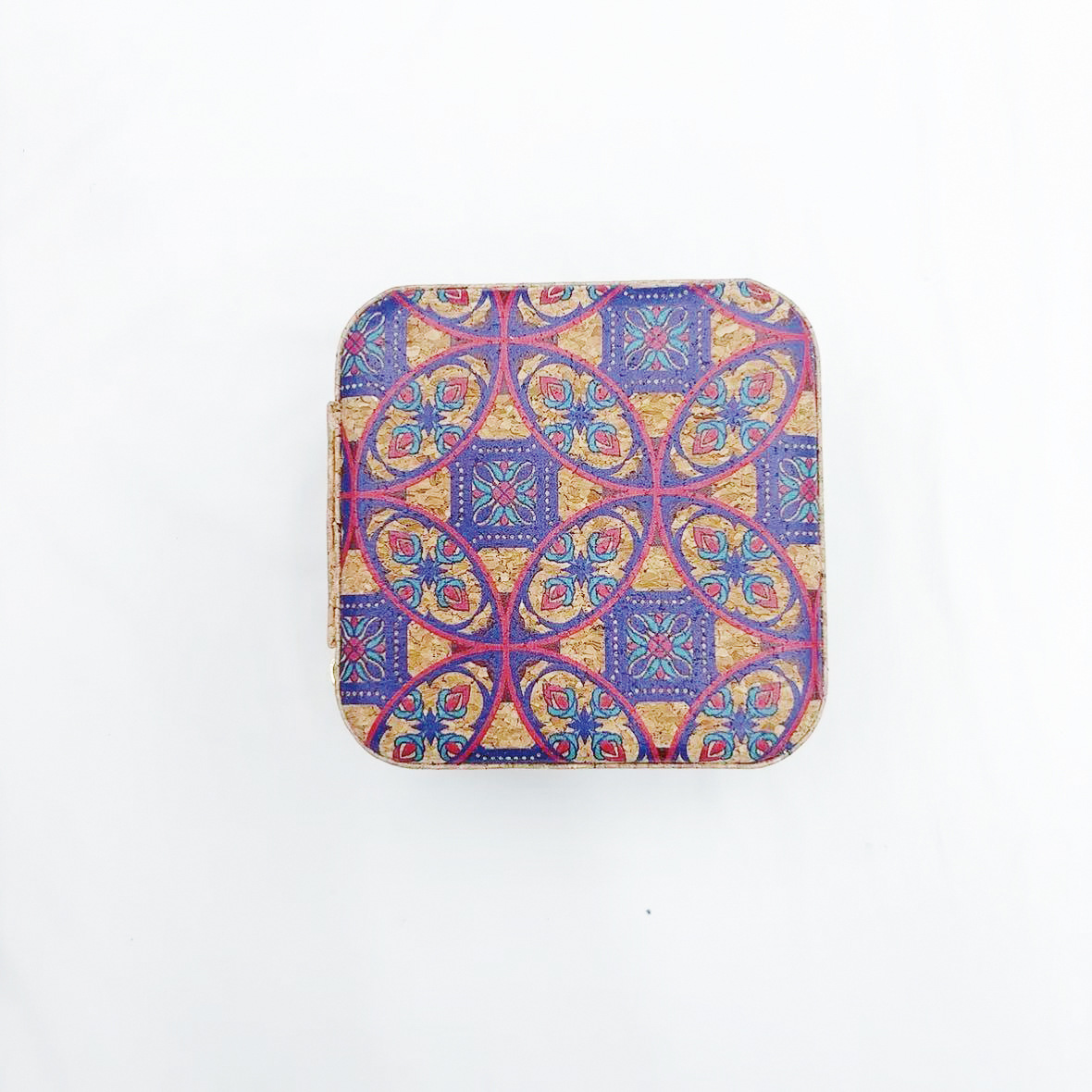 Square box large round