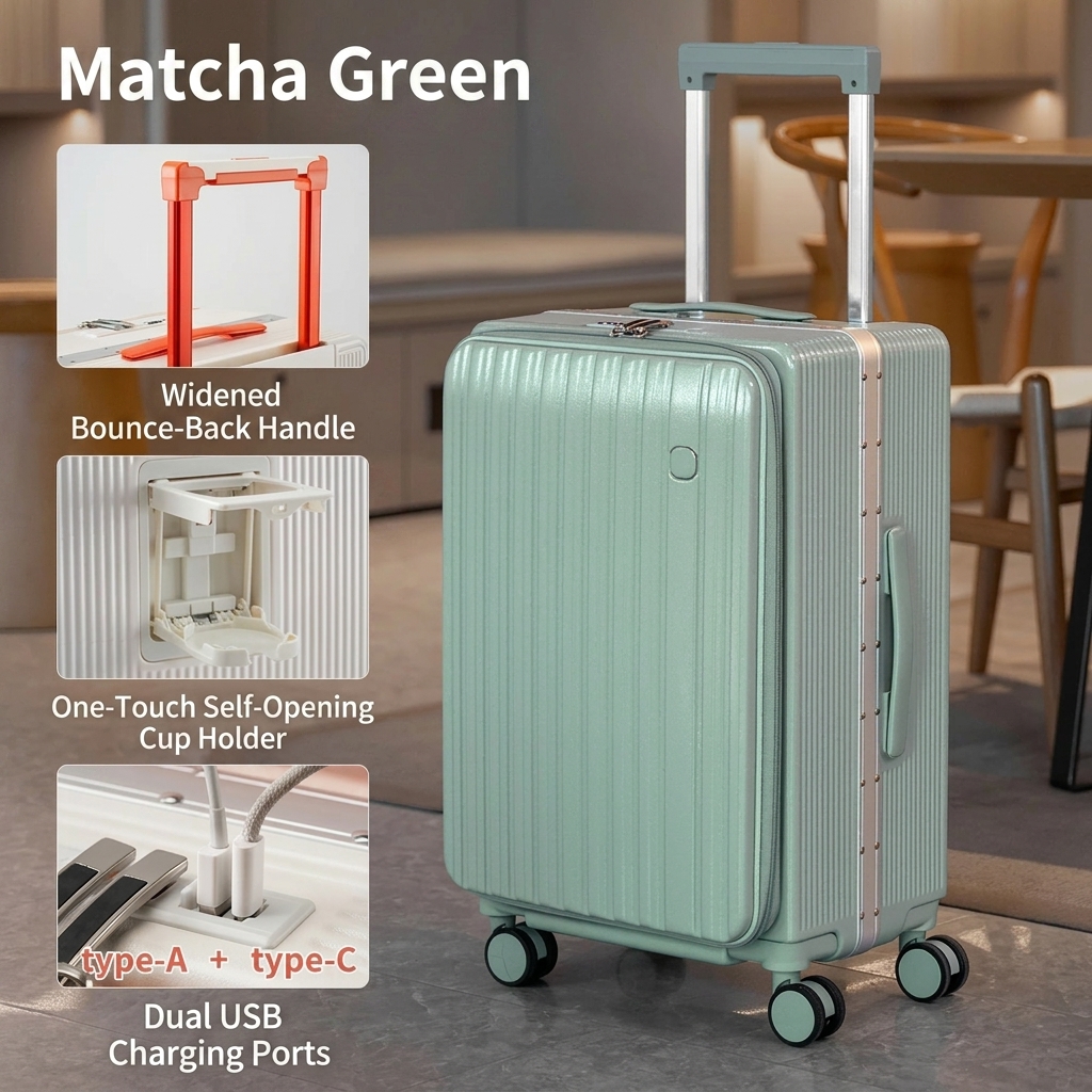 Matcha green [new side-opening deep compartment with large capacity]