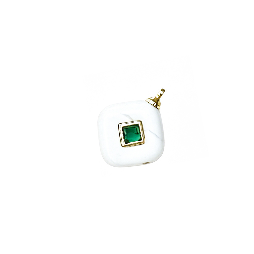 11:Rhombus white turquoise