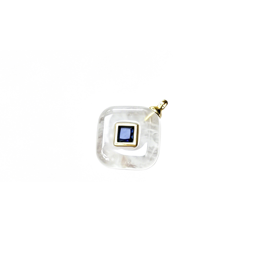 15:Rhombus white crystal