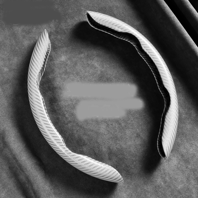 Laser carbon fiber white - 1 pair