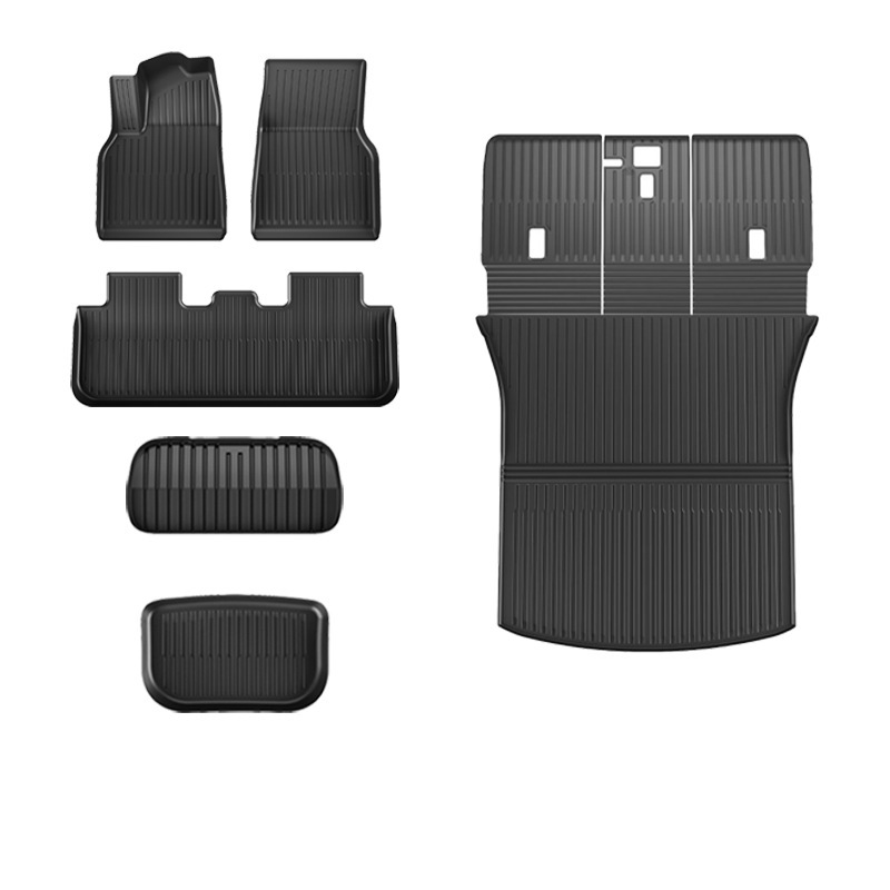 Renewed y floor mats   front and rear trunk one-piece mats three-piece set