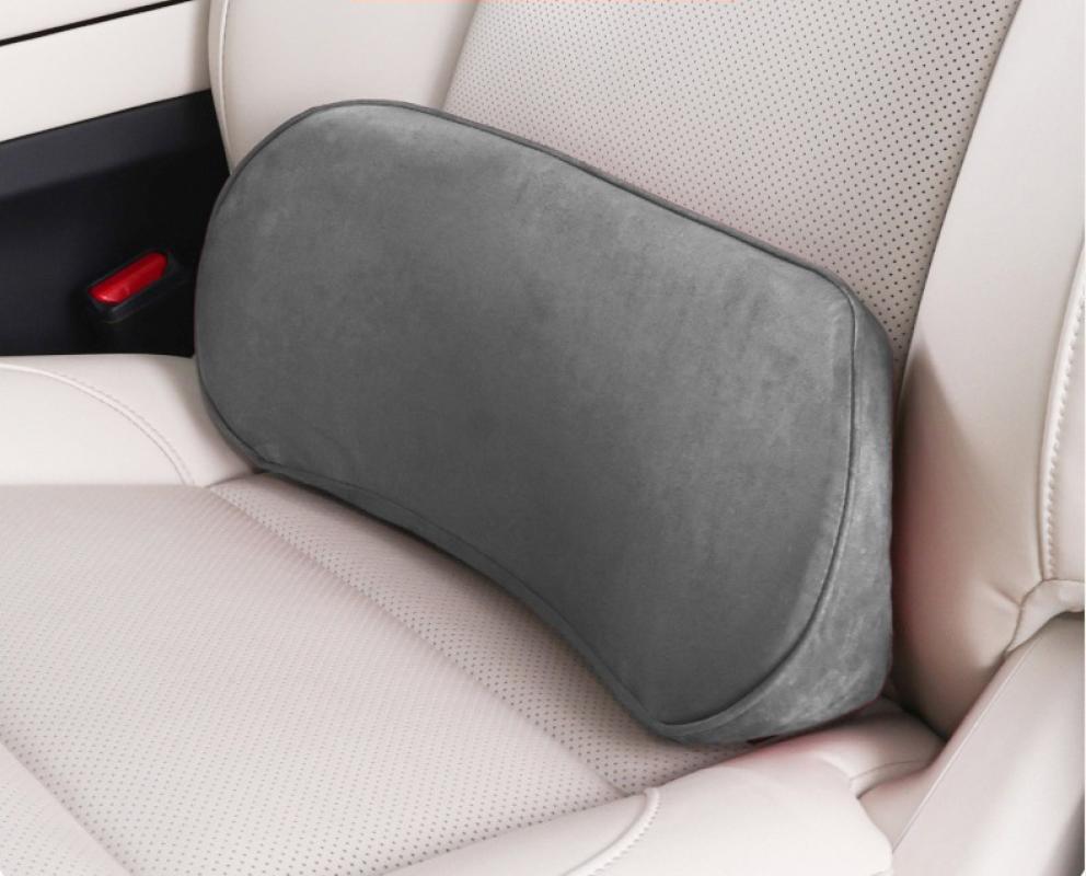 Suede lumbar support- gray