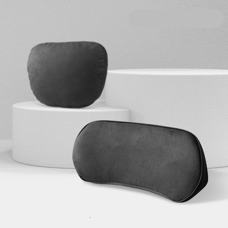 lumbar support  headrest Set black