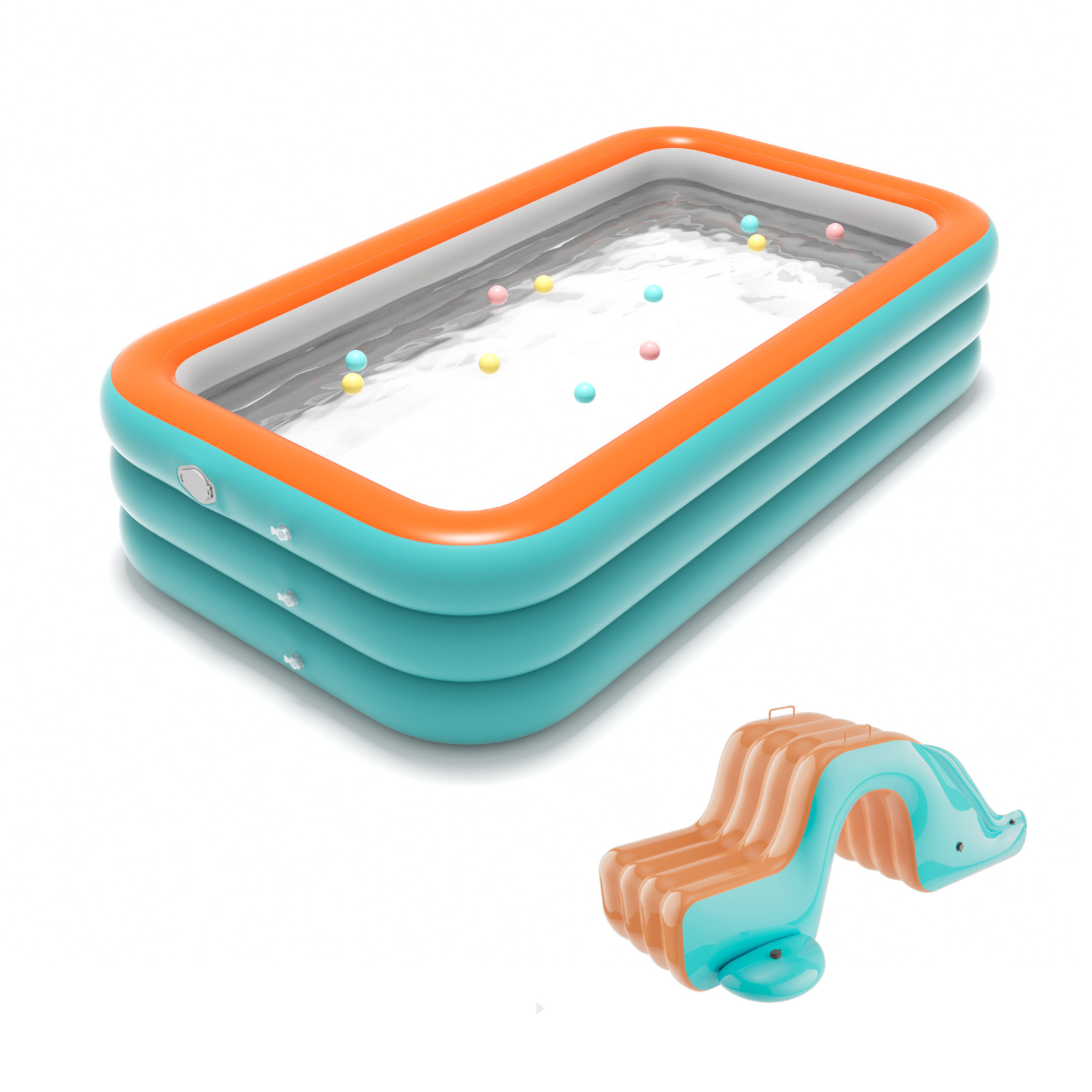 3.1m-3 layer pool with slide/without pump