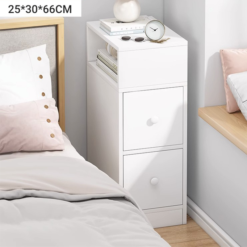 Double drawer 25cm warm White (semi-open storage can be installed around)