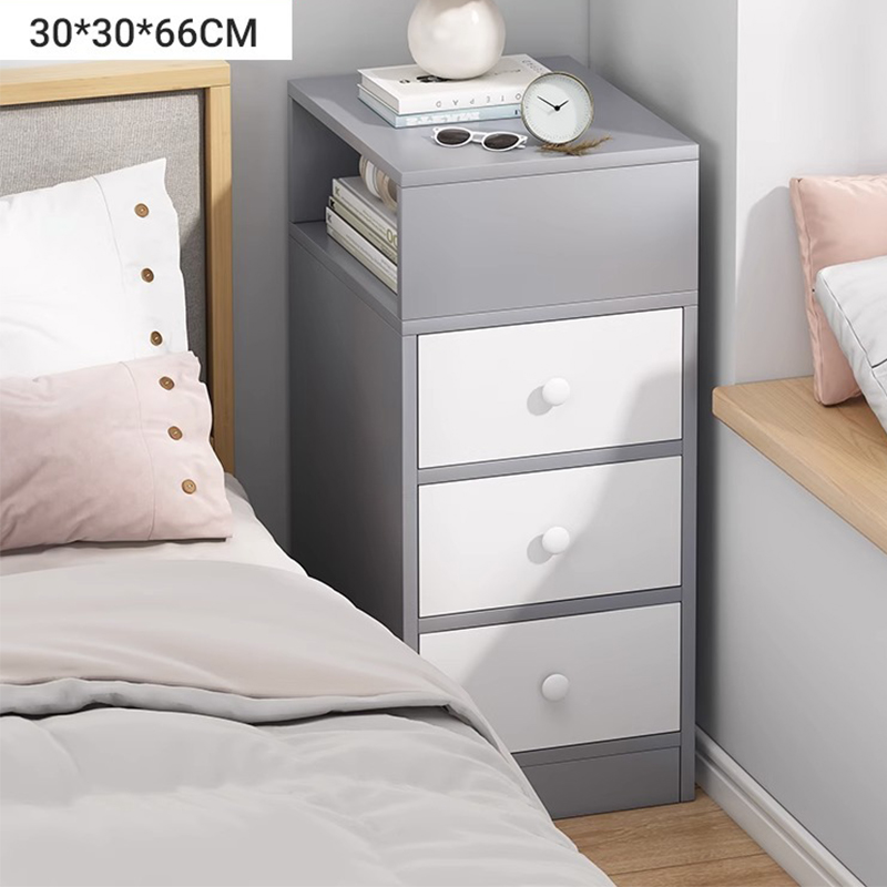 Three drawer 30cm fog gray (semi-open storage can be installed around)
