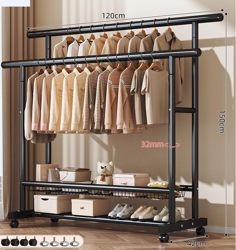 double layer black 120cm