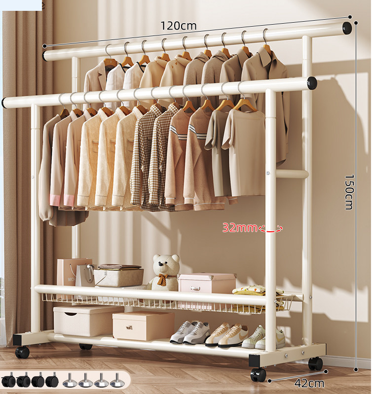 double layer white 120cm