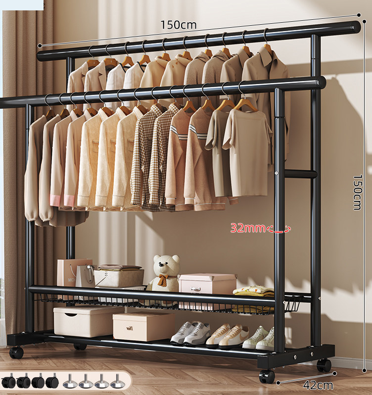 double layer black 150cm