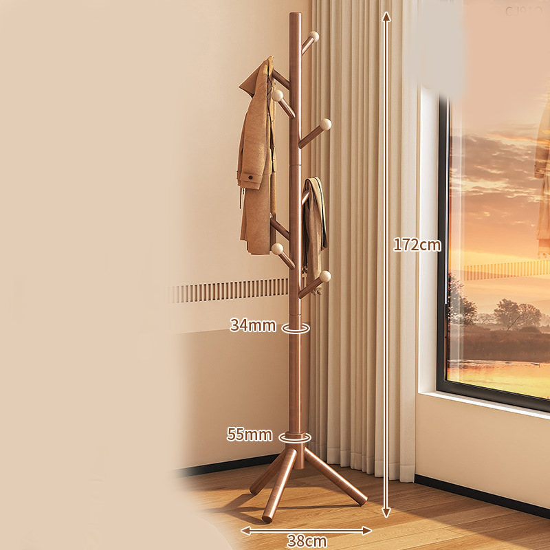 walnut color with ball hanger