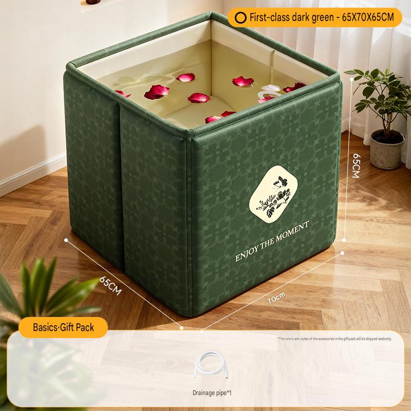 Agate green--folding square bucket (special price) (single bathtub)