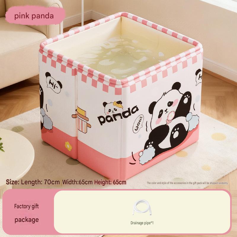 Panda powder--folding square bucket (single bathtub)