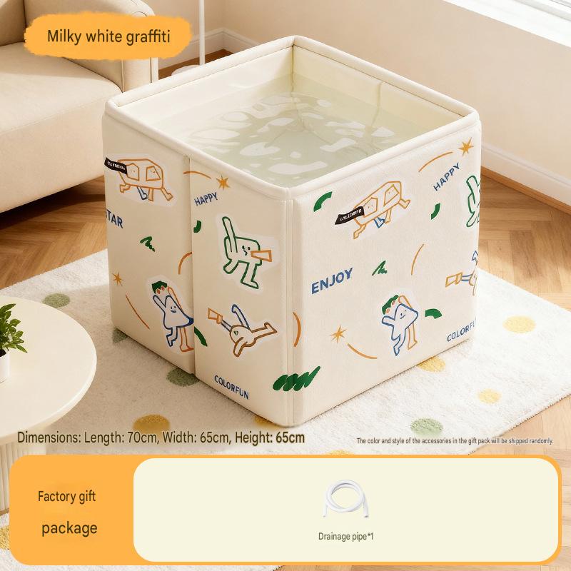 Graffiti stickers - foldable square bucket (single bathtub)