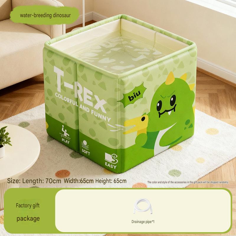 Little dinosaur--folding square bucket (single bathtub)