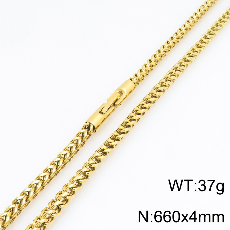 4:Gold necklace kn302867-kfc