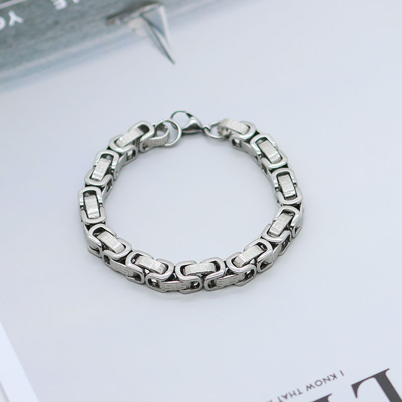 1:Steel color bracelet