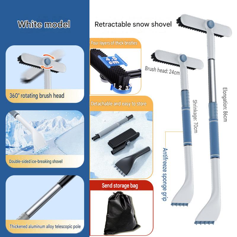 Upgraded alloy model [white] retractable  Rotating brush head and free storage bag