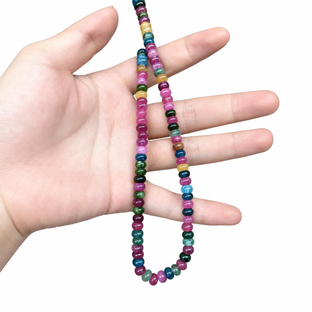 6:Abacus beads 4×6mm, about 90 beads