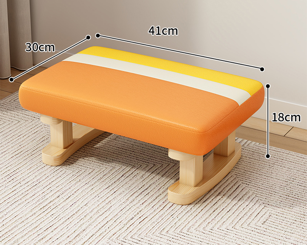 Log stool legs [orange color matching] technical cloth   high resilience sponge