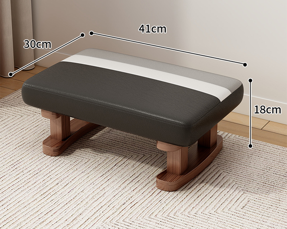 Walnut stool legs [black color matching] technical cloth   high resilience sponge