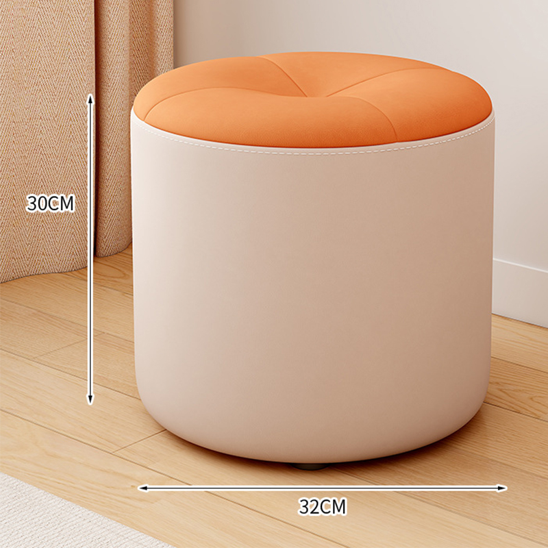 Light luxury - off-white   orange [thick wear-resistant cat scratch leather]