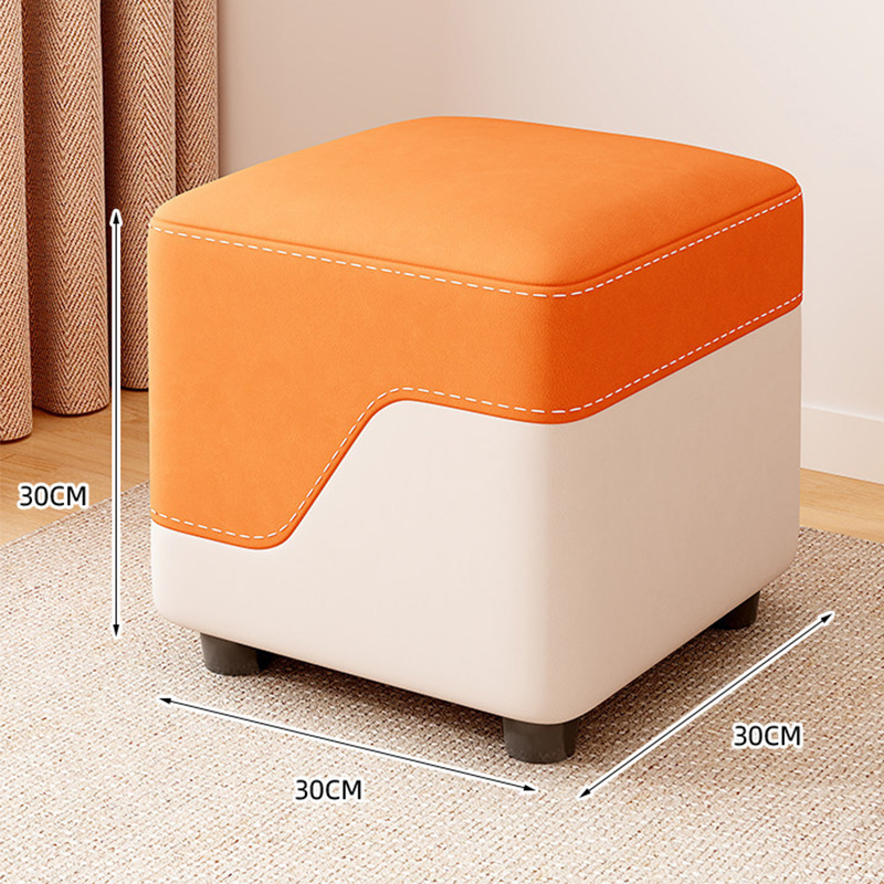Orange and white stitching [height 30cm] easy-care cat claw leather