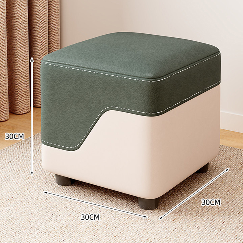 Green and white splicing [height 30cm] easy-care cat claw leather
