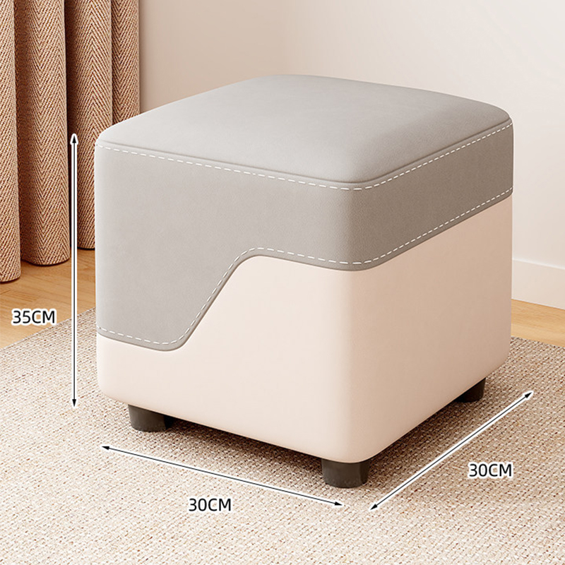 Gray and white stitching [height 35cm] easy-care cat claw leather