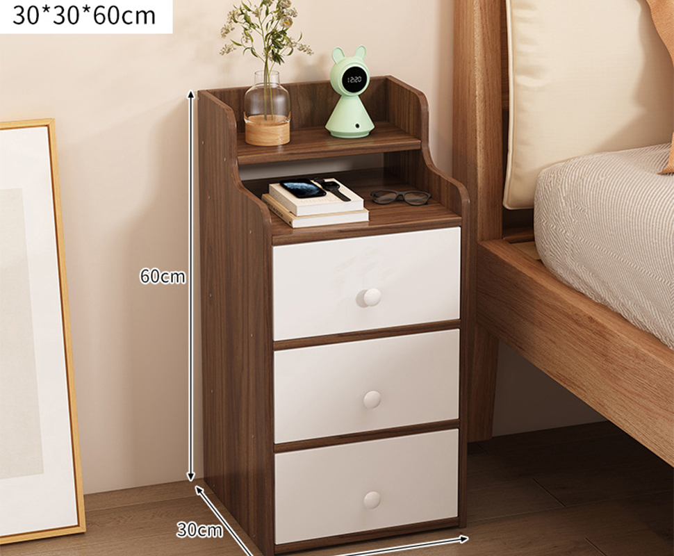 Big shirt walnut three draws 30*30*60