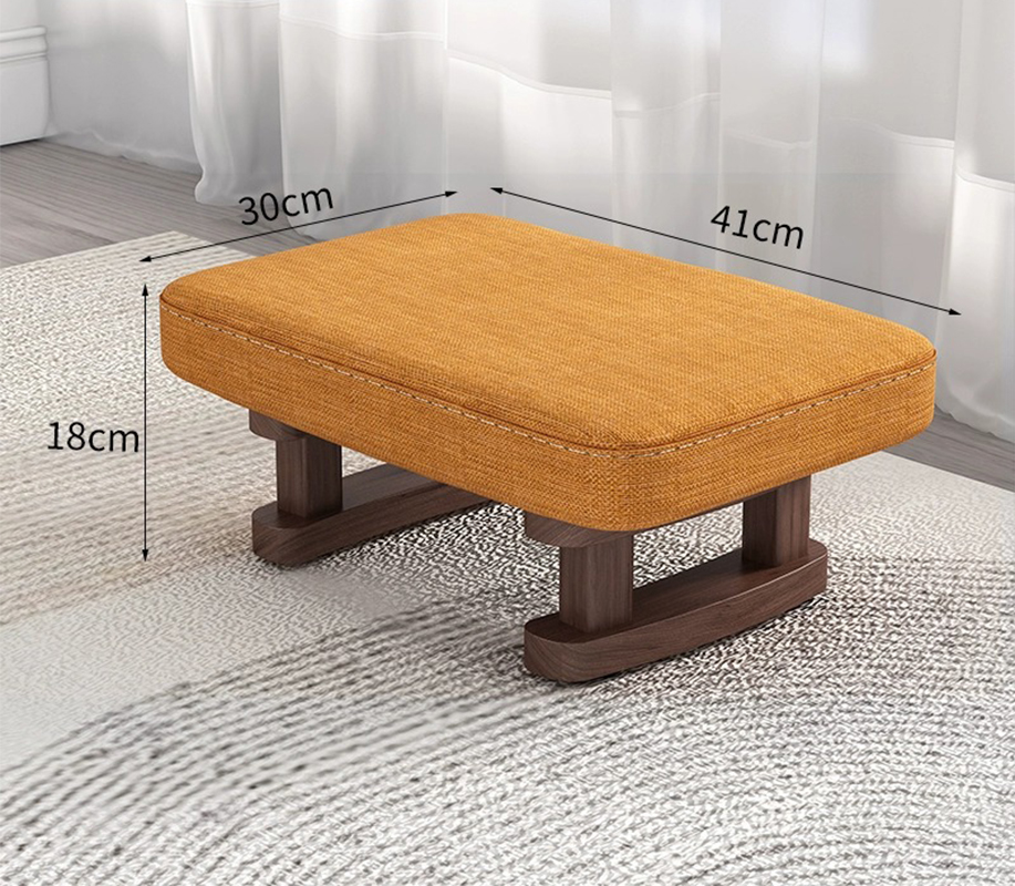 Walnut stool legs  orange