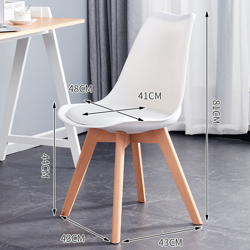 Solid wood legs pure white