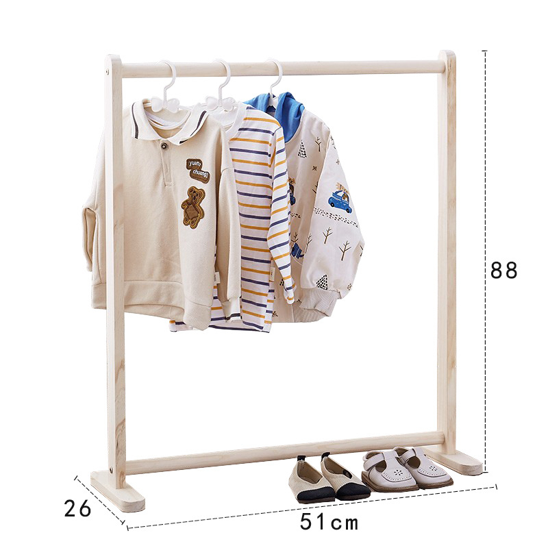 [length 51x height 88] children's straight single-layer clothes hanger