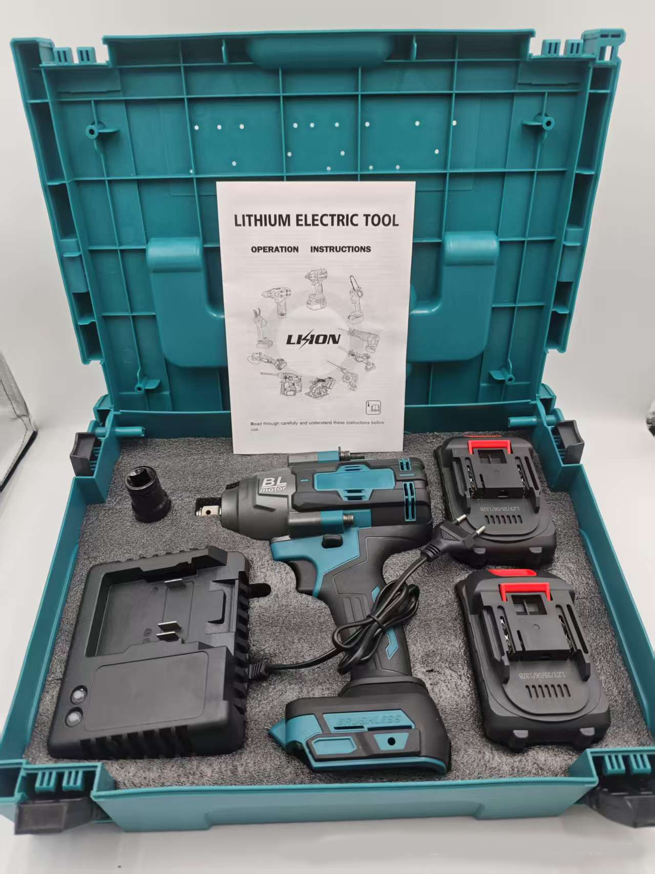Impact Wrench with 2 batteries and 1 charger