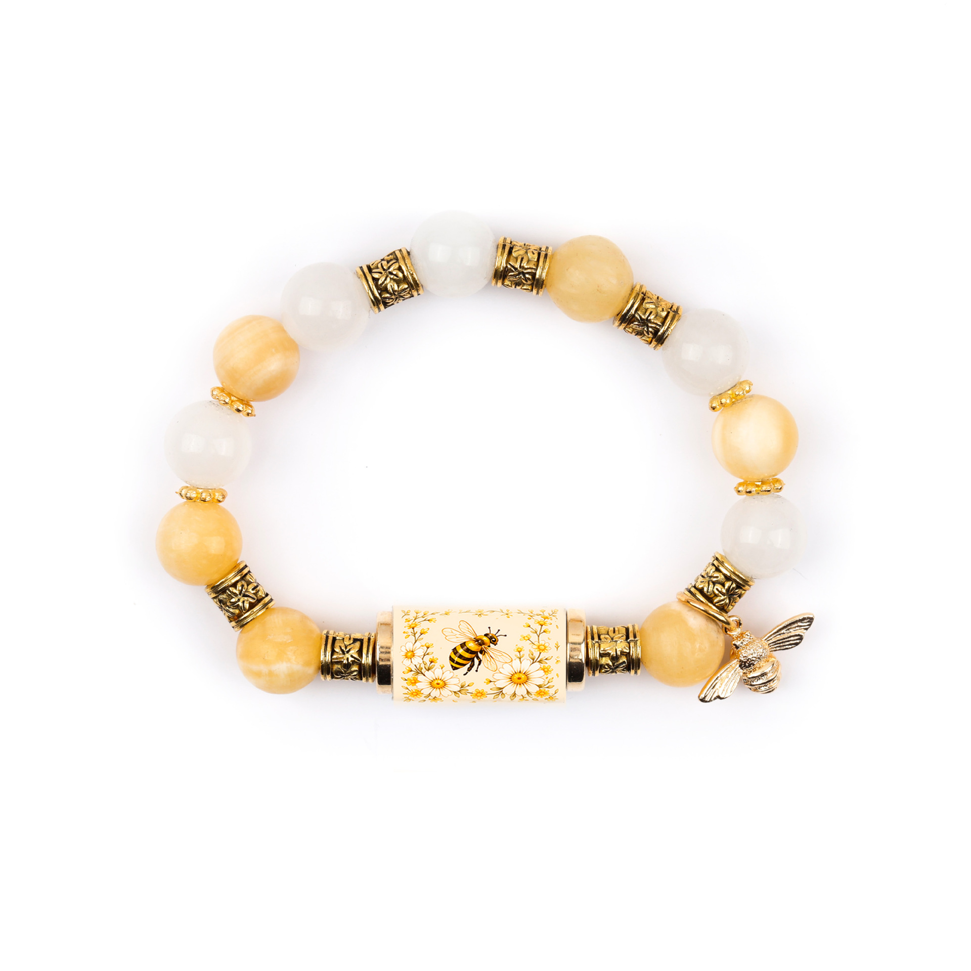 2:Golden bee crystal bracelet