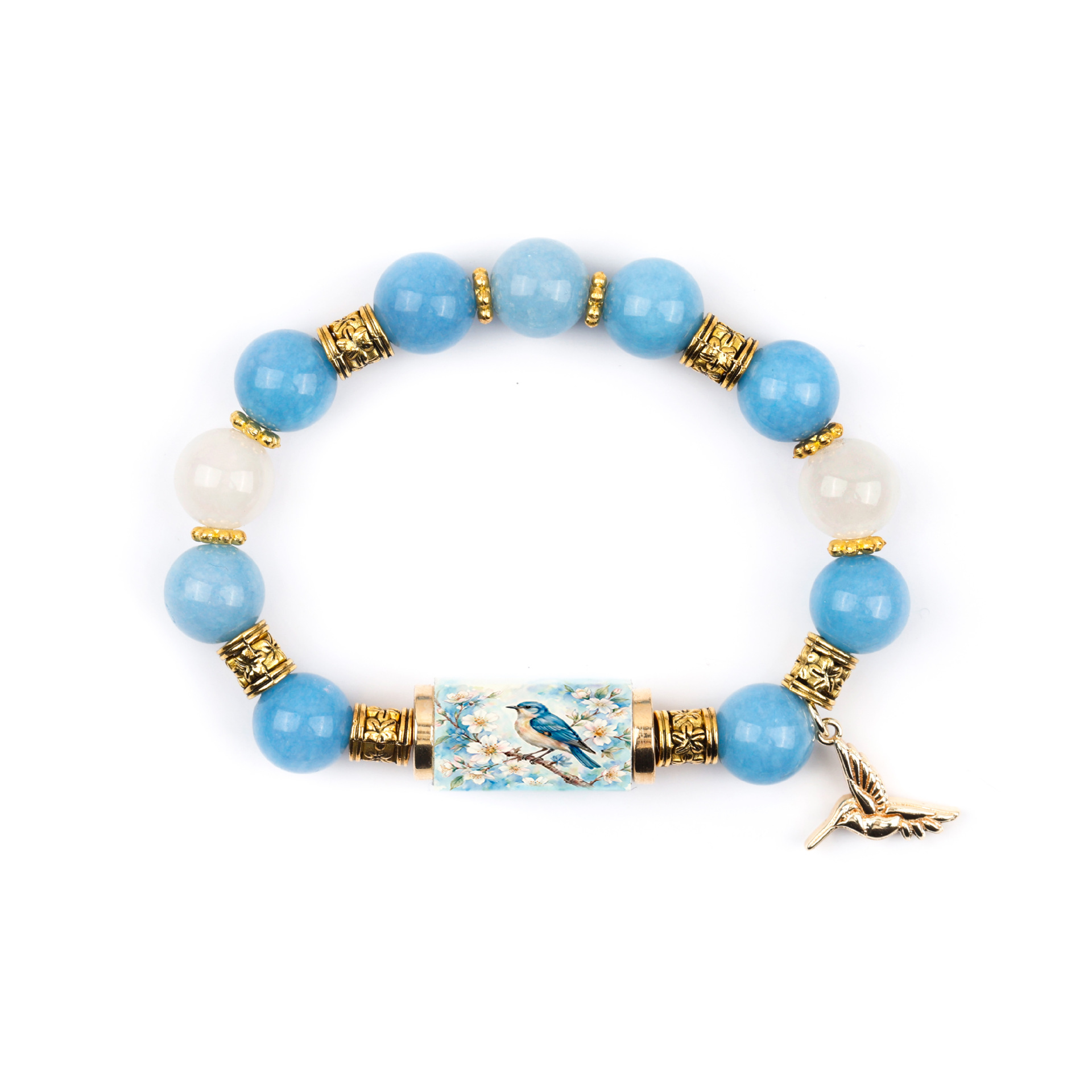 5:Bluebird crystal bracelet