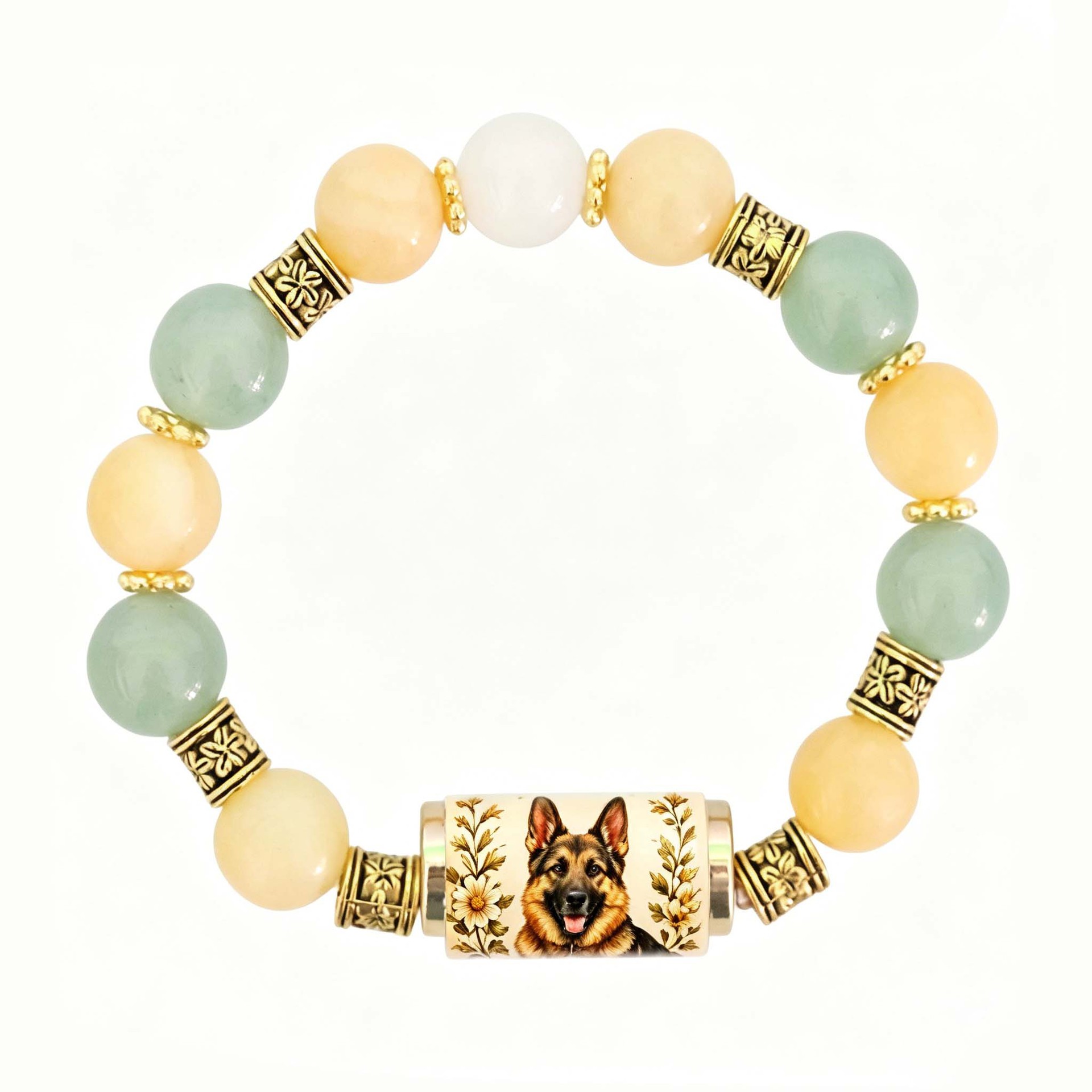 16:German shepherd crystal bracelet
