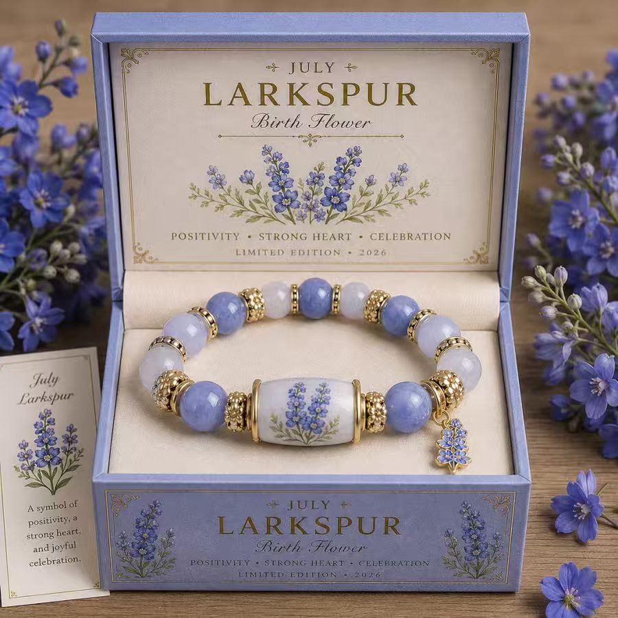 17:Lavender crystal bracelet