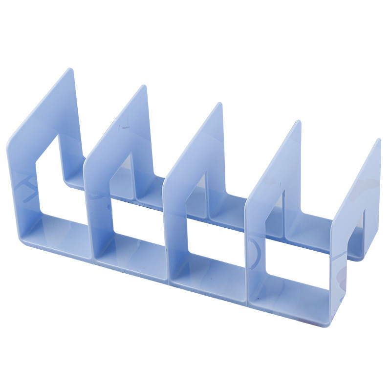 Blue four-column bookend
