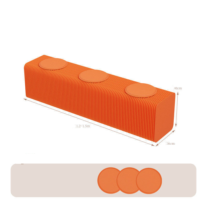 Orange 1.5m bench [free round cushion]