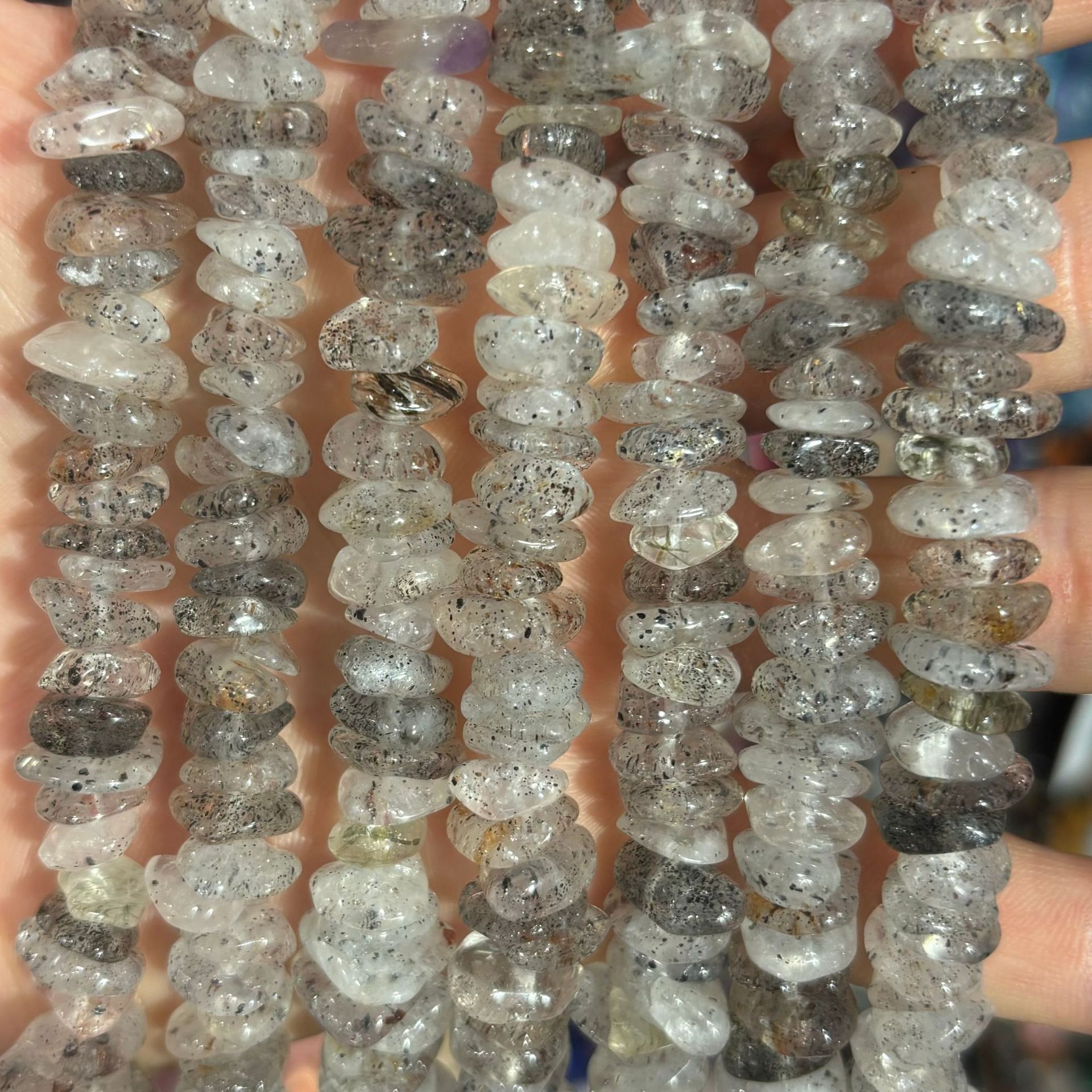 11:vived blue Rutilated Quartz