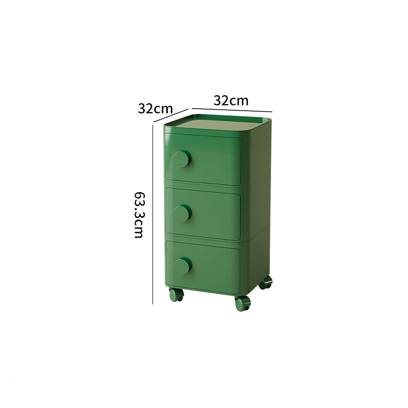 3-layer pulley with handle - medieval green